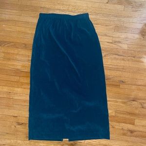 Green-Blue Midi Skirt